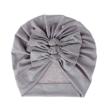 Load image into Gallery viewer, Modern Handamde Toddler Baby Boys&amp; Girls Turban Head Wrap Beanie Cotton Hat Solid Cap Headband For Kids

