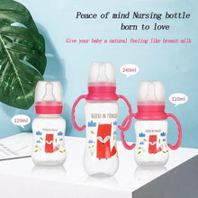 Load image into Gallery viewer, Baby Durable  Infant Nursing Bottle Feeding Cup With Grip High Quality Nipple Baby Feeding Bottle
