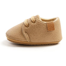 Load image into Gallery viewer, Unisex Baby Luxury Soft Leather Shoes Newborn Rubber Soft Sole First Walkers Toddler Shoes For Everyday Wear For Boys And Girls
