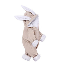 Load image into Gallery viewer, Winter Baby Rompers Newborn Boys Girls Clothes Rabbit Ear Hooded Jumpsuit infant In Luxury Rabbit Design
