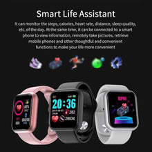 Load image into Gallery viewer, Elegant Popular Smart Watch For Women and Men D20 Pro Men Smartwatch for IOS and Android Sistems With Heart Rate Monitor Blood Pressure Sports Tracker Wristband

