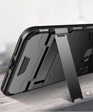 将图片加载到图库查看器，Luxury Black Cool Armor Case For iPhone 8 7 6 6S Plus 5 5s Shockproof Case For iPhone X XS MAX XR Stand Cover Case  Heavy Duty Shockproof Armor Dual Layer Protection Back Case Cover

