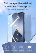将图片加载到图库查看器，5Pcs 20000D Black Transparent Screen Protector for iPhone 14 13 12 mini 11 Pro X XS Max XR SE 9H 2.5D Clear Tempered Glass Film Edge to Edge Case Friendly Screen Protection Film For iPhone
