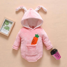 将图片加载到图库查看器，Luxury Modern Newborn Baby Boy/Girl Clothes Long Sleeve Hoddies Bear Zipper Baby Romper Clothes Autumn Winter Season For Kids and Baby
