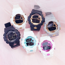 Load image into Gallery viewer, Electroic Shock Digital Watch Unisex Sports Waterproof  Watch With LED Colorful Mode Wristwatch For  Men and woman
