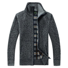 将图片加载到图库查看器，New Autumn Winter Jacket Men Warm Casual Slim Fit Fleece Jacket Elegant Jackets For Men Warm Soft Sweater Solid Jackets Casual Business Men Clothing Lightweight Hooded Jackets
