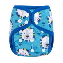 Load image into Gallery viewer, Newborn Pocket Diaper Cloth Diapers Bamboo Charcoal Inner Waterproof PUL Outer Double Gussets Nappies for Baby
