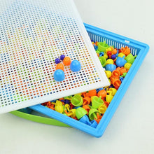 Load image into Gallery viewer, 296PCS Mushroom Nail Toys Children's Educational Toys Children's Intelligent 3D Puzzle Game Board Gifts For Kids Boys and Girls
