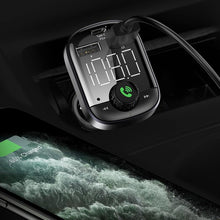 Load image into Gallery viewer, 3.0 Car USB Charger USB Car Phone Charger Fast Charge With FM Transmitter Bluetooth Car Kit LED MP3 Player
