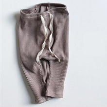 将图片加载到图库查看器，Baby Boys Girls Solid Leggings Toddler Ribbed Pants Little Boy Casual Pants Kids Trousers
