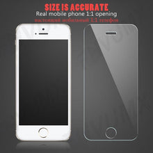 Load image into Gallery viewer, 100D Transparent Tempered Glass For iPhone 7 8 6 6S Plus Glass Screen Protector On iPhone 5 5C 5S SE 2020 Glass Protective Film Tempered Glass Screen Protector
