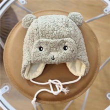 将图片加载到图库查看器，Modern Elegant Baby Boy Girl Warm Earmuffs Hat Wool Winter Ski Cap Winter Plush Cartoon Hat For Boys and Girls Kids
