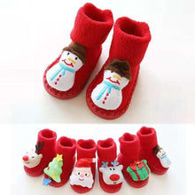将图片加载到图库查看器，Baby Socks Christmas Newborn For Baby Boys/Girls Christmas Floor Socks Anti-Slip Baby Step Socks For Baby Kids
