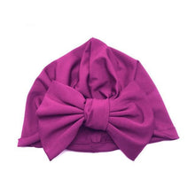 Load image into Gallery viewer, Luxury Modern Baby Headband Hat Bowknot Print Cotton Stretchy Turban Headband Infant Head Wrap Beanie Hat  For Babies and Kids
