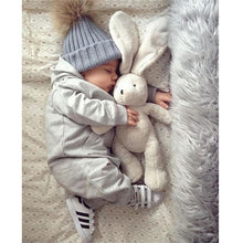 将图片加载到图库查看器，Infant Baby Boy Girl &amp; Mom Winter Knit Warm Soft Beanie Hat Hairball Cap for Adult Children Family Matching Caps Hats
