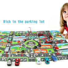 将图片加载到图库查看器，Traffic Road Carpet Play mat Rug For Cars Baby Crawling mat Climbing Pad Parking Lot Map Play Carpet for Baby and Kids
