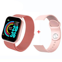 Load image into Gallery viewer, Luxury NEW Fashion Style Stainless Steel Smart Watch For Women and Men Electronics Sport Wrist Watch For Android IOS Square Smartwatch Smart
