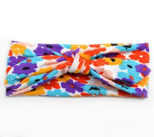 将图片加载到图库查看器，Baby Girl Headband Infant Hair Bow Accessories Cloth Band Bow For Newborn Hairband Print for Toddlers
