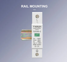 Load image into Gallery viewer, AC SPD 1P 20KA 40KA 60KA 275V 385V House Surge Protector Protective Low-voltage  Arrester Device
