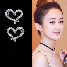 将图片加载到图库查看器，Wholesale  925  Silver Heart Zircon Earrings for Women 2020 New Trend Personality Lady Fashion Jewelry
