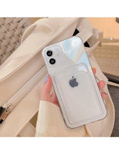 Load image into Gallery viewer, Transparent Mobile Phone Case For iPhone 11 12 13 14Mini case For iphone 11 Pro X XS Max XR 7 8 Plus SE Case Cover Soft Silicone Wallet Card Holder
