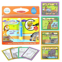 Load image into Gallery viewer, Reusable Magic Water Drawing Book With Pen Coloring Painting Book Drawing Board Juguetes Education Learning Toys for Children
