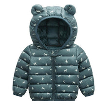 Load image into Gallery viewer, Luxury Modern Designer New Winter Baby Outerwear Hooded Printed Cotton Padded Jacket and Coats For Babies and Girls Kids
