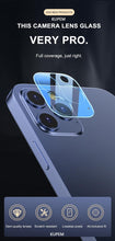将图片加载到图库查看器，3pcs Camera Lens Tempered Glass For iPhone 11 12 13 Pro XS Max X XR Camera Protector For iPhone 11 7 8 6 6S Plus SE Camera Glass Case Scratch Resistant Tempered Glass
