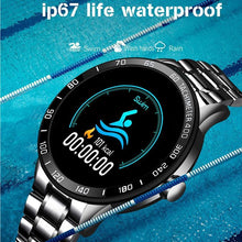 Load image into Gallery viewer, Smart Watch For Men With  LED Screen and  Heart Rate Monitor Blood Pressure Fitness tracker Sport waterproof Smartwatch
