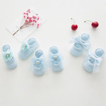 Load image into Gallery viewer, Baby Girl  Anti-Slip Cotton Bow Lace Flower Floor Socks Spring Socks Excellent Quality Everyday Wear
