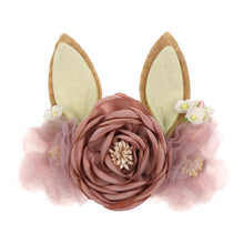 Load image into Gallery viewer, Luxury Christmas Antler Baby Girl Headbands Hair Accessories Xmas Deer Ear Flower Crown Hairband for Newborn Baby
