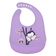 将图片加载到图库查看器，Silicone Baby Bibs waterproof Baby Saliva Towel Animal Adjustable Cloths Bandana Soft Feeding Cartoon Bib For Kids
