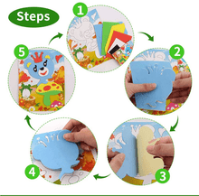 Load image into Gallery viewer, 10 designs/lot  Cartoon 3D EVA Foam Sticker Puzzle Series Kids Multi-patterns Styles Toys for Children Birthday Gift
