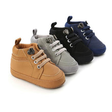 Load image into Gallery viewer, Warm Infant Baby First Walkers Soft Sole Newborn Leather High Top Non-slip Shoes Sneaker Baby Shoes
