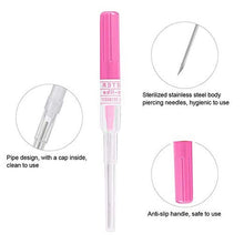 将图片加载到图库查看器，1-4pcs Body Piercing Needles Catheter Cannula Tools Kit Surgical Steel Sterilized Tattoo Needle Nose Lip Jewelry 14G 16G 18G 20G
