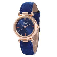将图片加载到图库查看器，Women Watch Rhinestone Fashion Exquisite Women Leather Casual Watch Luxury Analog Quartz Crystal Wristwatch Bracelet Watch For Women and Girls
