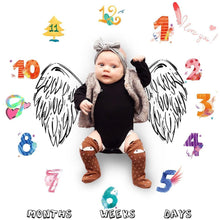 Load image into Gallery viewer, Newborn baby Monthly Growth  Blanket Photography Props Background Cloth For Baby
