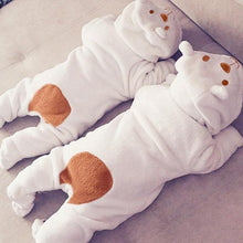 将图片加载到图库查看器，Luxury Modern Newborn Baby Boy/Girl Clothes Long Sleeve Hoddies Bear Zipper Baby Romper Clothes Autumn Winter Season For Kids and Baby
