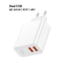 Load image into Gallery viewer, Dual Fast Charger 30W Support Quick Charge 4.0 3.0 Phone Portable USB C PD Charger
