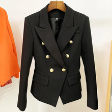 Load image into Gallery viewer, HIGH QUALITY Classic Fashion 2023 Star Style Designer Jacket Women's Slim Fitting Metal Buttons Blazer Plus size S-4XL

