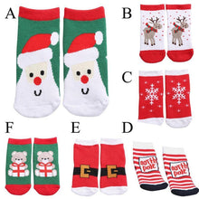 将图片加载到图库查看器，Unisex Baby Shoes Baby Boys Girls Winter Warm Santa Claus First Walkers Cute Christmas Baby Boots
