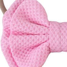 Load image into Gallery viewer, Luxury Cute Baby Girl Headband Ribbon Elastic Rope Big Bow Hair Band Candy Color Pony Tail Ties Ropes For Girls
