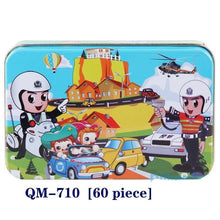 将图片加载到图库查看器，New 60 Pieces Wooden Puzzle Kids Toy Cartoon Animal Wooden Puzzles Child Early Educational Learning Toys for Christmas Gift
