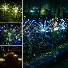 Load image into Gallery viewer, Modern Garden Luxury LED Solar Waterproof Lamp In Shape Of Tree Fireworks With Copper Wires
