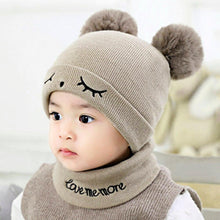 Load image into Gallery viewer, Winter Children Hat Bonnet Enfant Knitted Cute Baby Cap For Girls Boys 0-24 Months For Kids In Modern Bear Design
