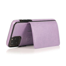 Load image into Gallery viewer, Leather Wallet Case For iPhone 11 Pro Max XS Max XR X 8 7 6S 6Plus 5 5S With Stand Card Pocket Case Cover Shockproof Texture PU Leather  Wallet Cover

