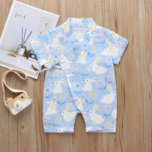 将图片加载到图库查看器，Summer Baby Girl/Boys Clothing Short-sleeved Rompers Jumpsuit Floral Print  Cute Soft Newborn Infant Baby Playwear For Girls and Boys Kids
