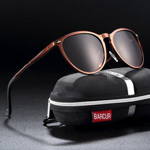 Load image into Gallery viewer, Retro Aluminum Magnesium Men Sunglasses Polarized Vintage Round Sunglasses for Men and Women Eyewear Accessories Oculos de sol Luxury Glasses High Quality metal frame WIth UV400 Protection
