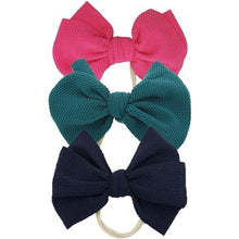 Load image into Gallery viewer, Modern Luxury Elegant Baby Girls Headband Turban Photography Props Baby Hair Accessories Bow 3 Pcs Set For Girls Baby
