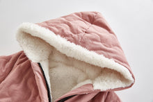 将图片加载到图库查看器，Modern Elegant Winter Children's baby Plush Thickened Cotton Jumpsuit Jacket For New Baby  Boys and Girls
